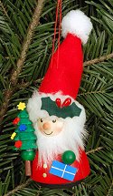 Santa & Tree - Ulbricht<br>Wobble Ornament